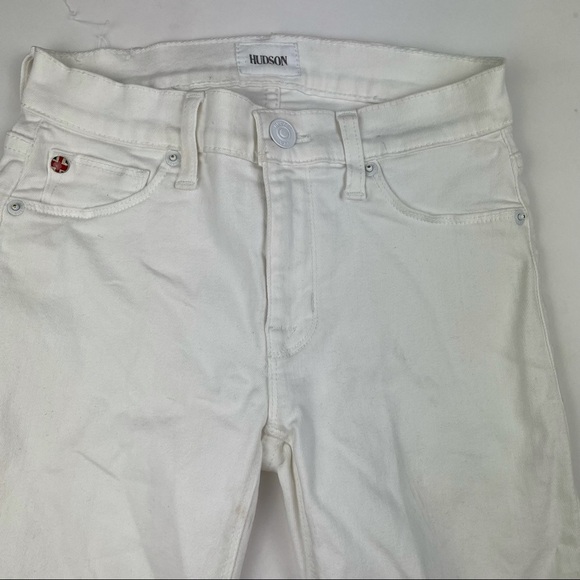 HUDSON White Midrise Suzzi Ankle Skinny Jeans Size 24 - Picture 2 of 8